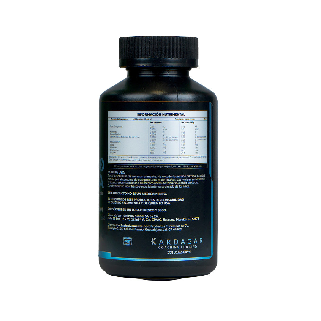 Amino BCAA Kardagar 90 Cápsulas  Recuperación y Resistencia Muscular