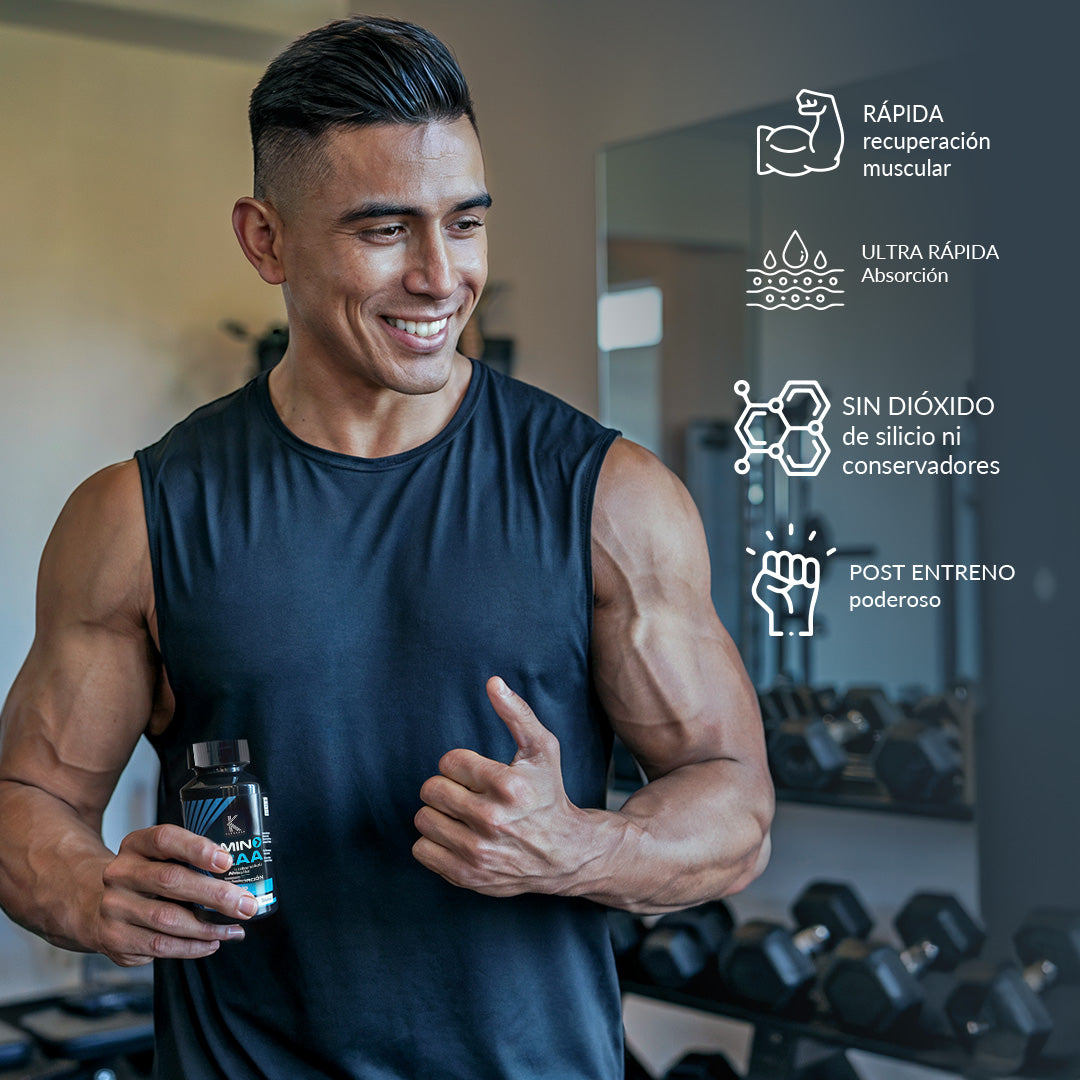 Amino BCAA Kardagar 90 Cápsulas  Recuperación y Resistencia Muscular