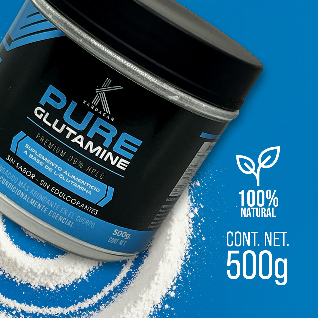 Pure Glutamine 500g Kardagar  Recuperación y Soporte Muscular
