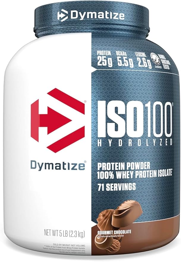 Proteína ISO100 Dymatize 5LB  Whey Isolate Premium  Varios Sabores