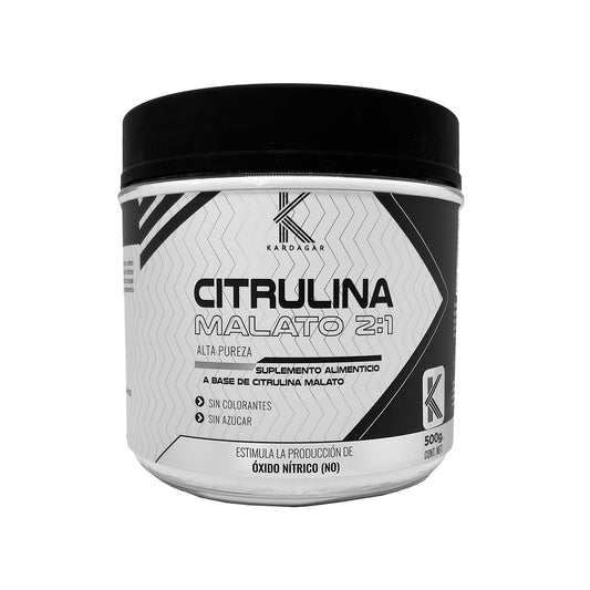 Citrulina Malato 2:1 500g Kardagar  Pre-Entreno y Bombeo Muscular