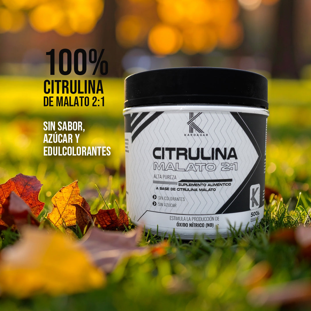 Citrulina Malato 2:1 500g Kardagar  Pre-Entreno y Bombeo Muscular
