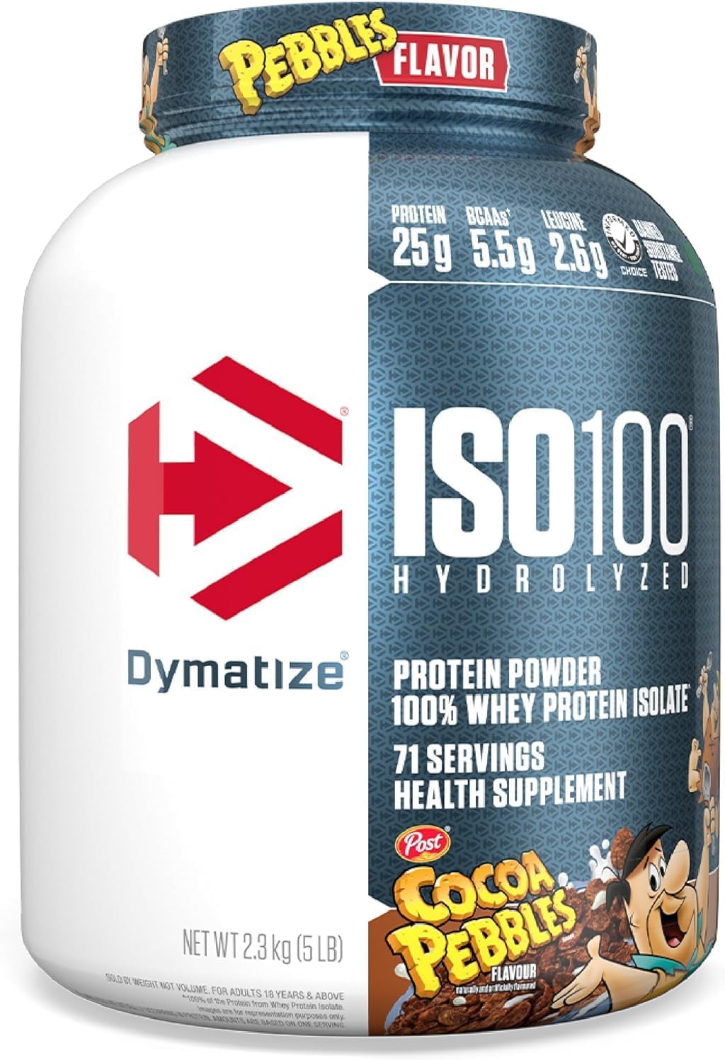 Proteína ISO100 Dymatize 5LB  Whey Isolate Premium  Varios Sabores